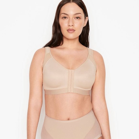 NWT Front Hook Sports Bra & Back Support Posture Corrector Wireless Bra 38D - Picture 6 of 16